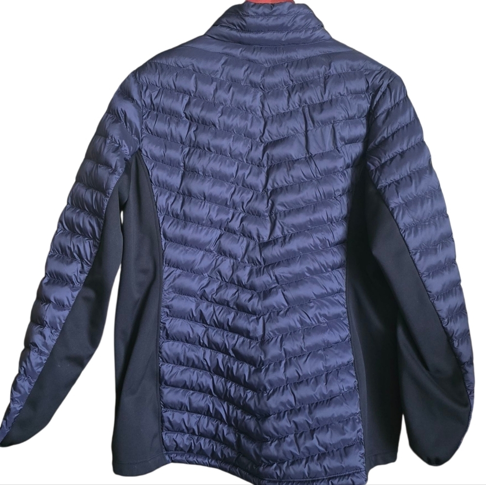 32 Degrees HEAT Women’s XL Hybrid Puffer Jacket Navy Black Lightweight Quilted C - Picture 3 of 6